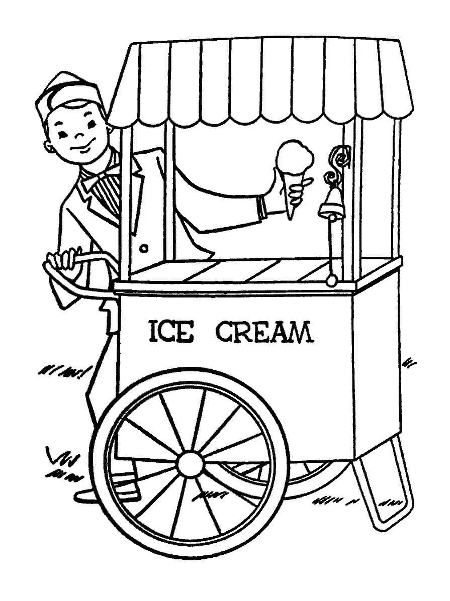 Dibujos para colorear e imprimir Ice Cream