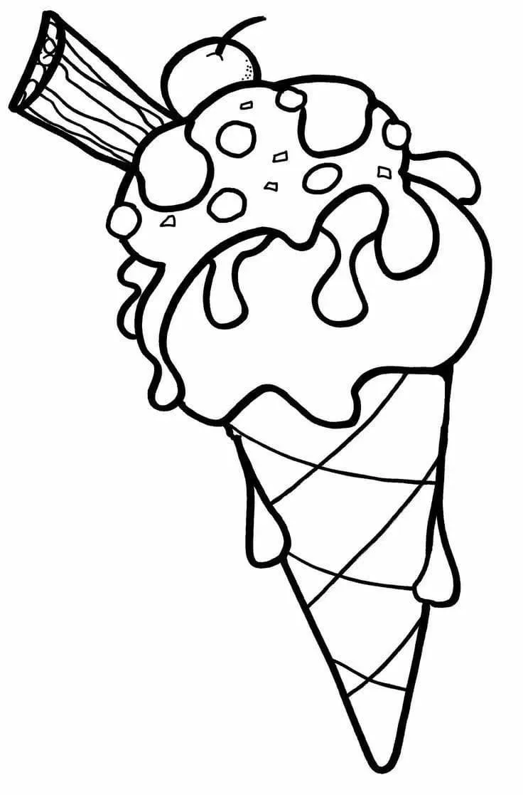 Dibujos para colorear e imprimir Ice Cream