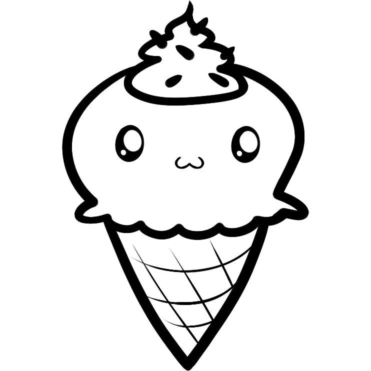 Dibujos para colorear e imprimir Ice Cream