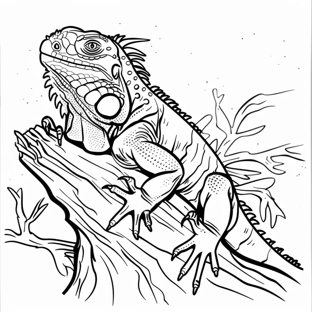 Dibujos para colorear e imprimir Iguana