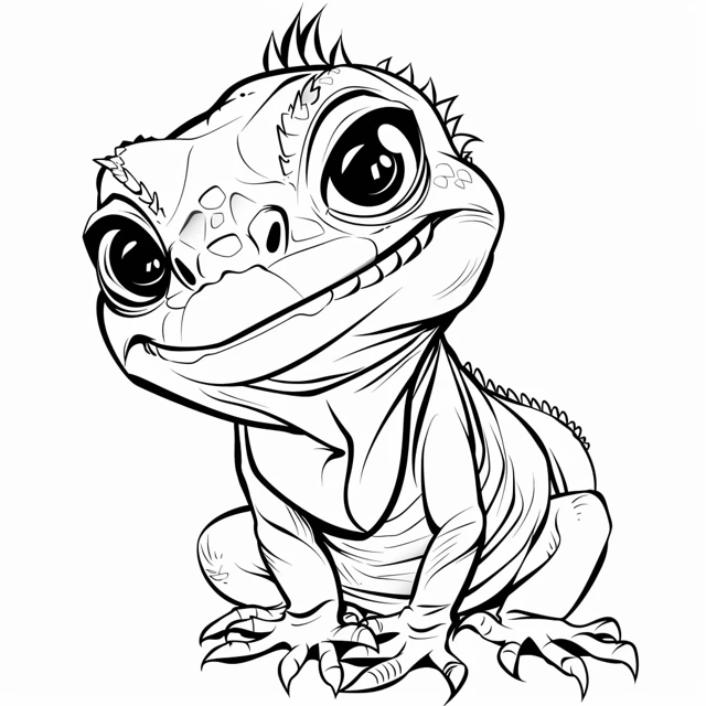 Dibujos para colorear e imprimir Iguana