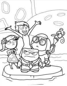 Inside Out 2 coloring pages 14