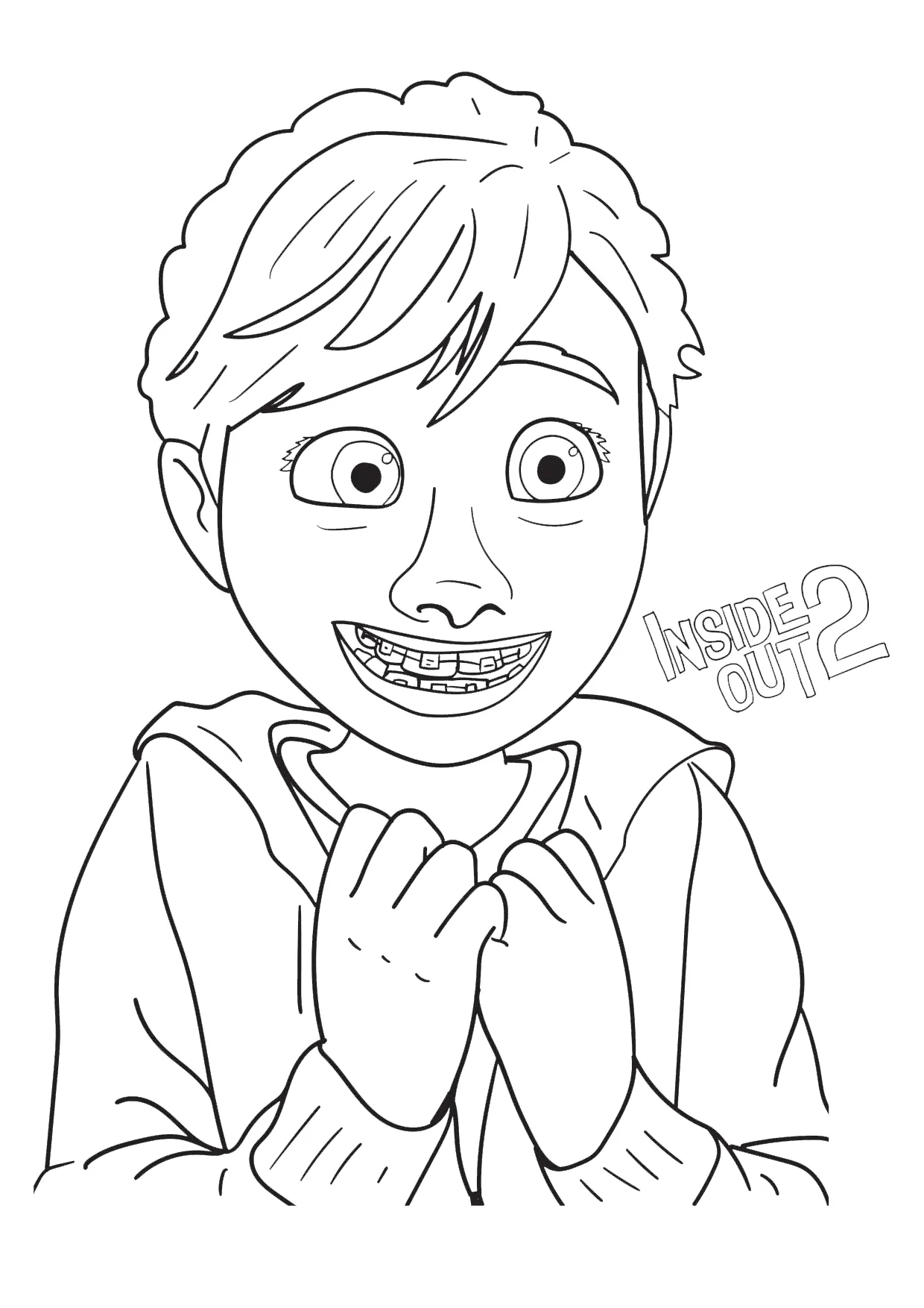 Dibujos para colorear e imprimir Inside Out 2