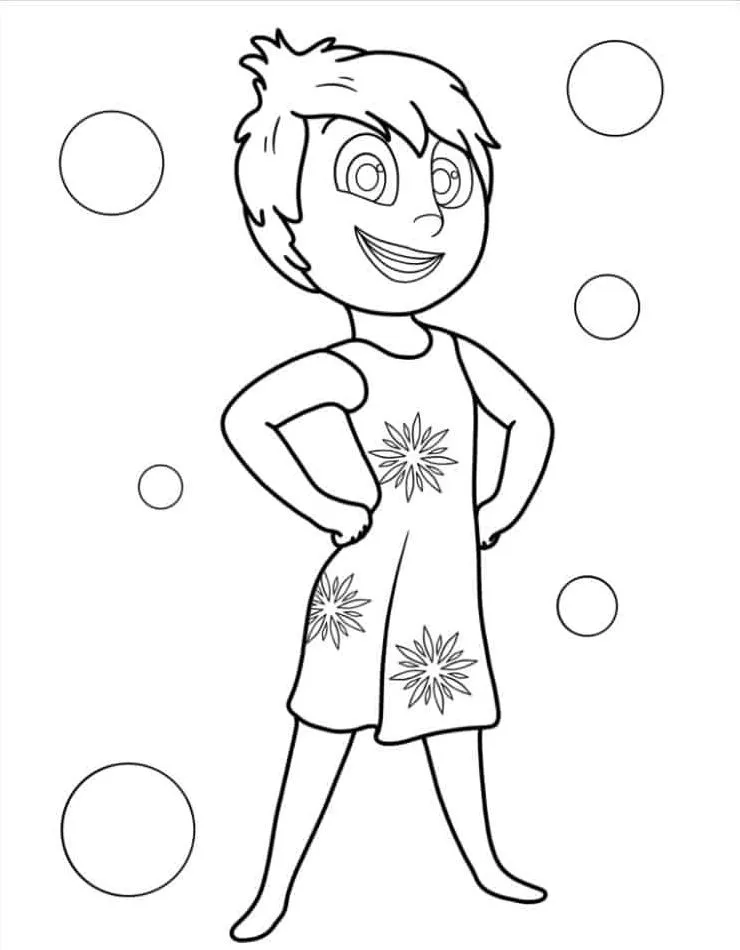 Dibujos para colorear e imprimir Inside Out 2