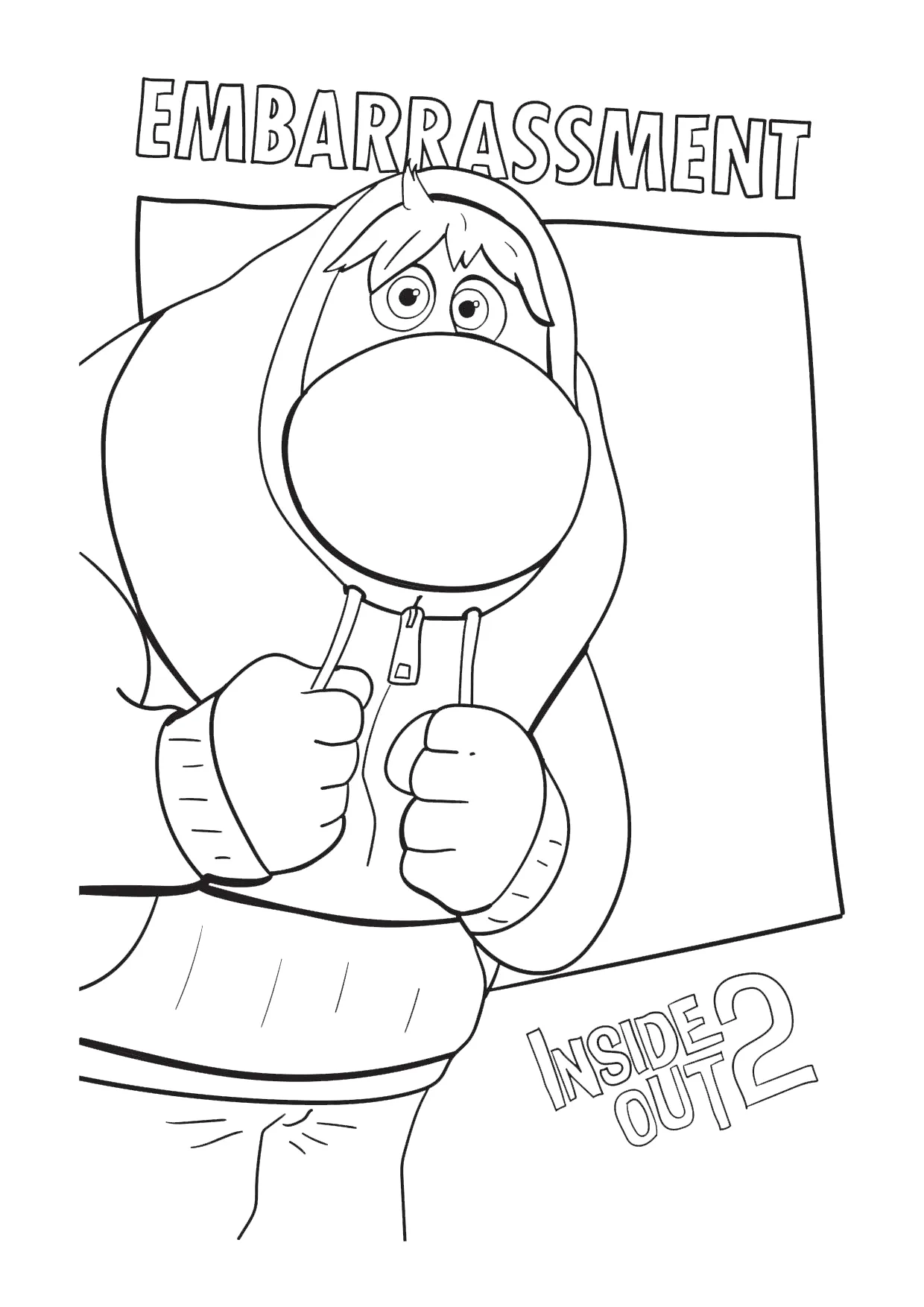 Dibujos para colorear e imprimir Inside Out 2