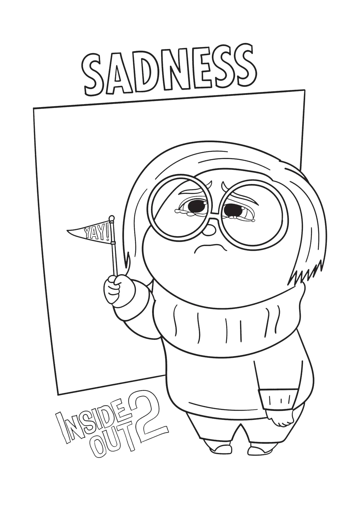 Dibujos para colorear e imprimir Inside Out 2