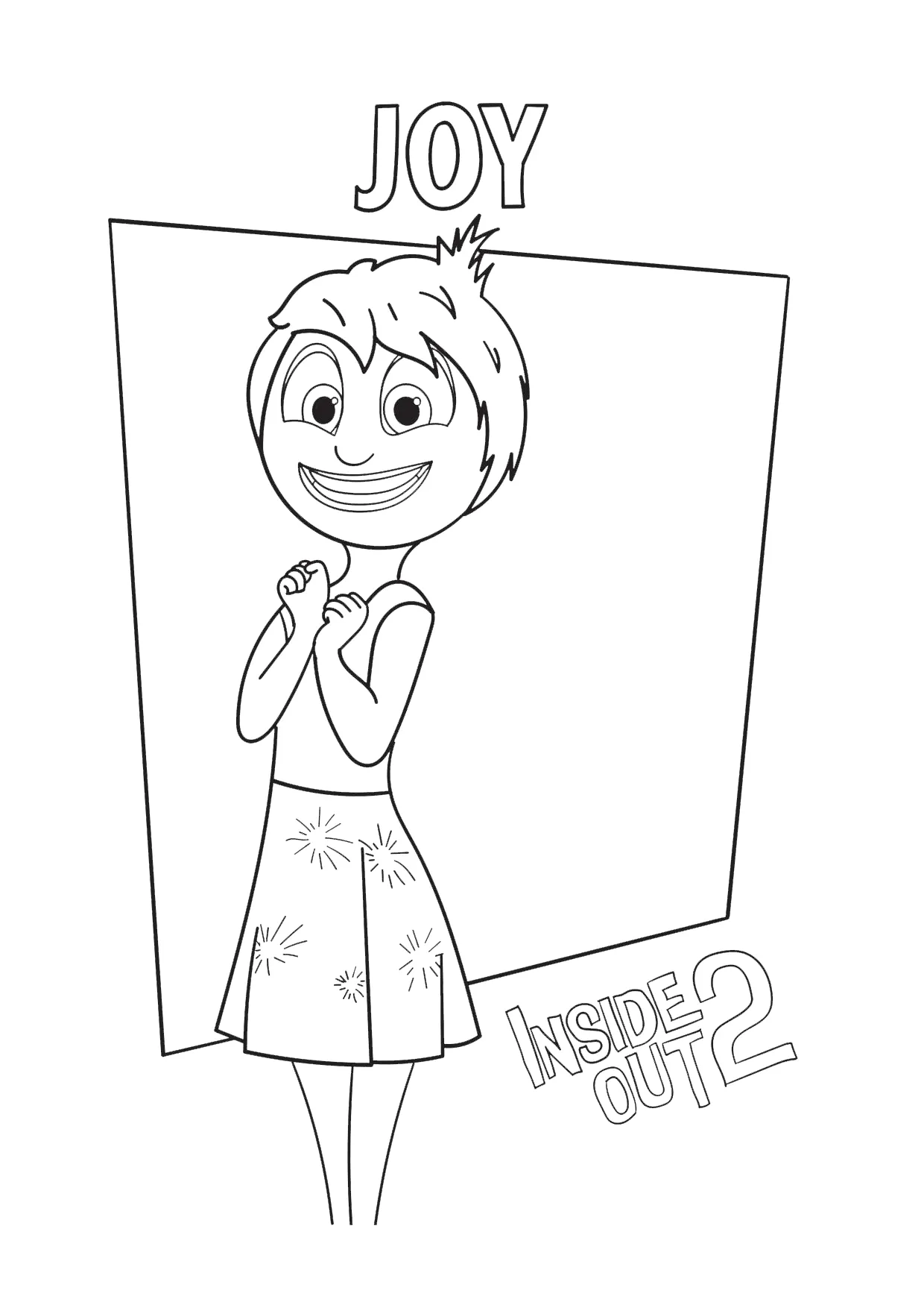 Dibujos para colorear e imprimir Inside Out 2