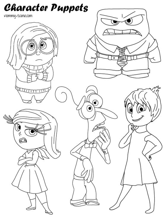 Dibujos para colorear e imprimir Inside Out