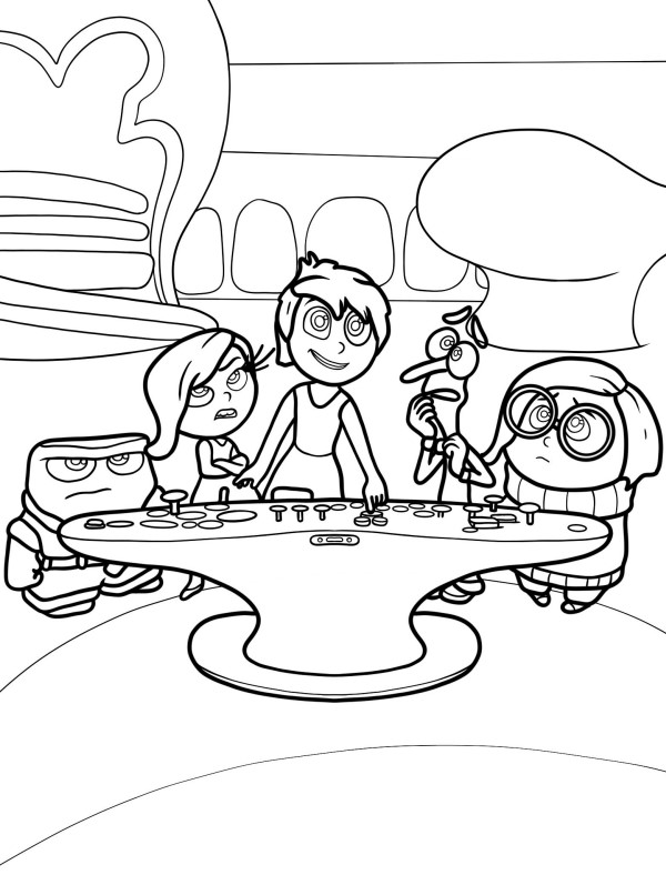 Inside Out coloring pages 7