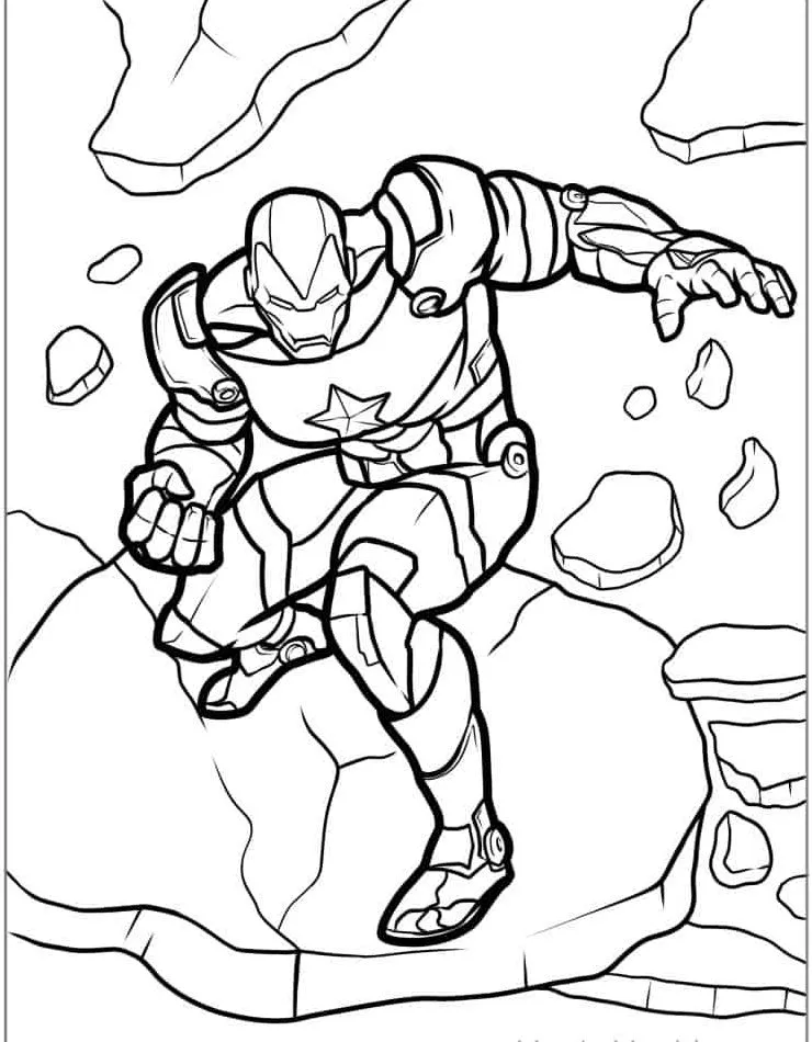 Dibujos para colorear e imprimir Iron Man