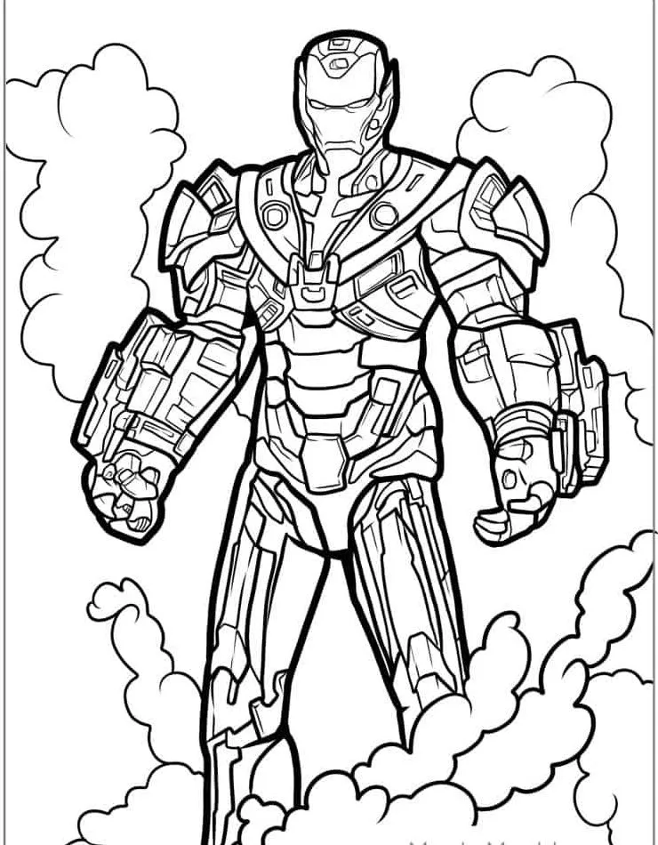 Dibujos para colorear e imprimir Iron Man