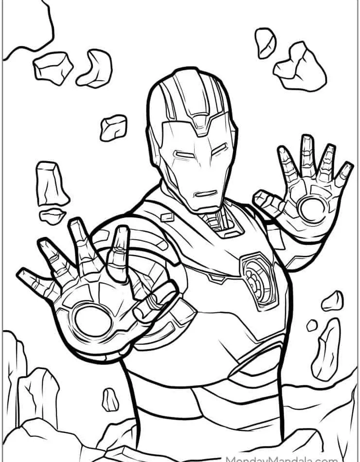 Dibujos para colorear e imprimir Iron Man