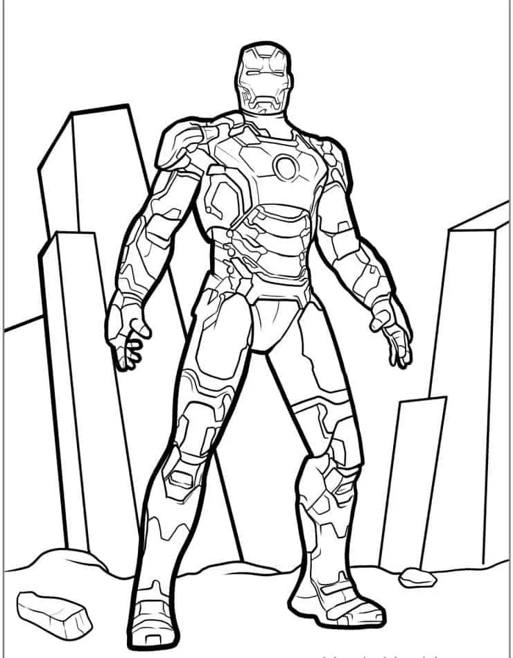 Dibujos para colorear e imprimir Iron Man