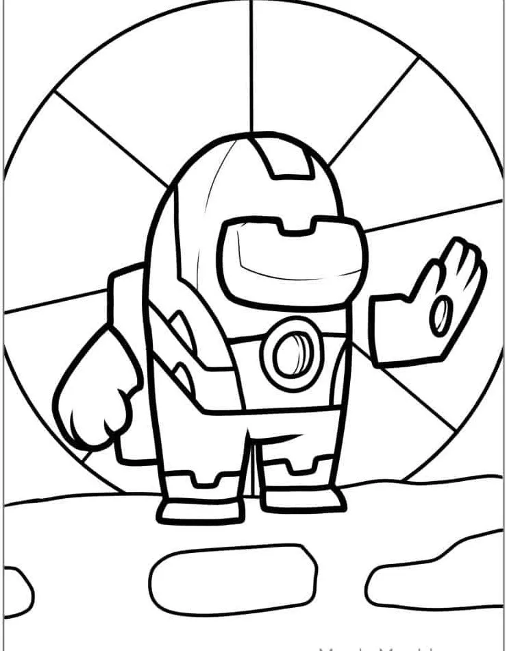 Dibujos para colorear e imprimir Iron Man