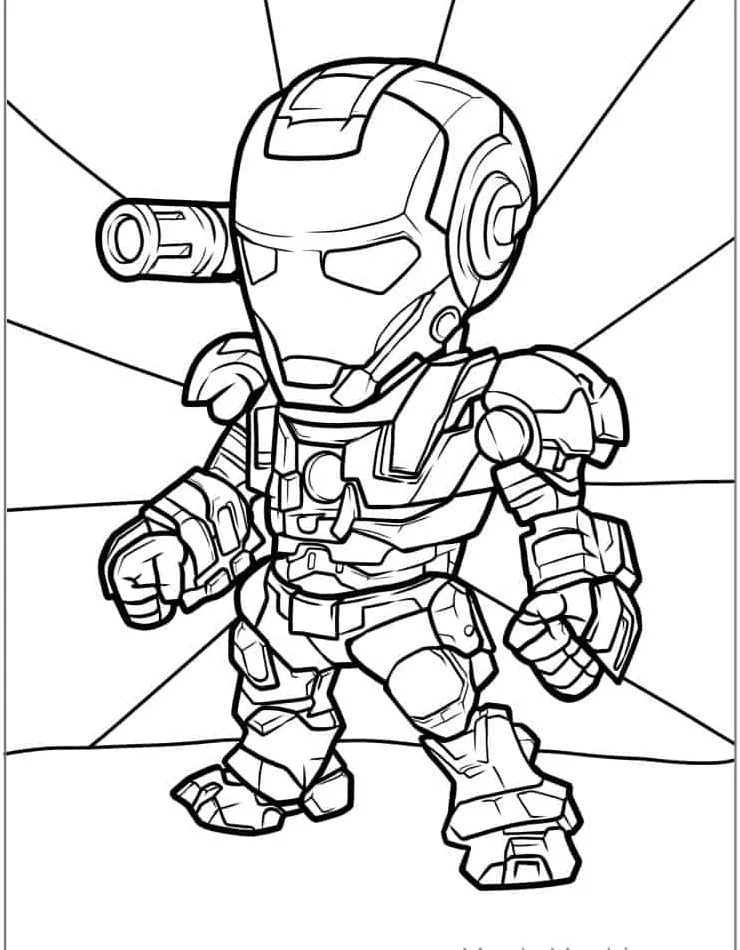 Dibujos para colorear e imprimir Iron Man