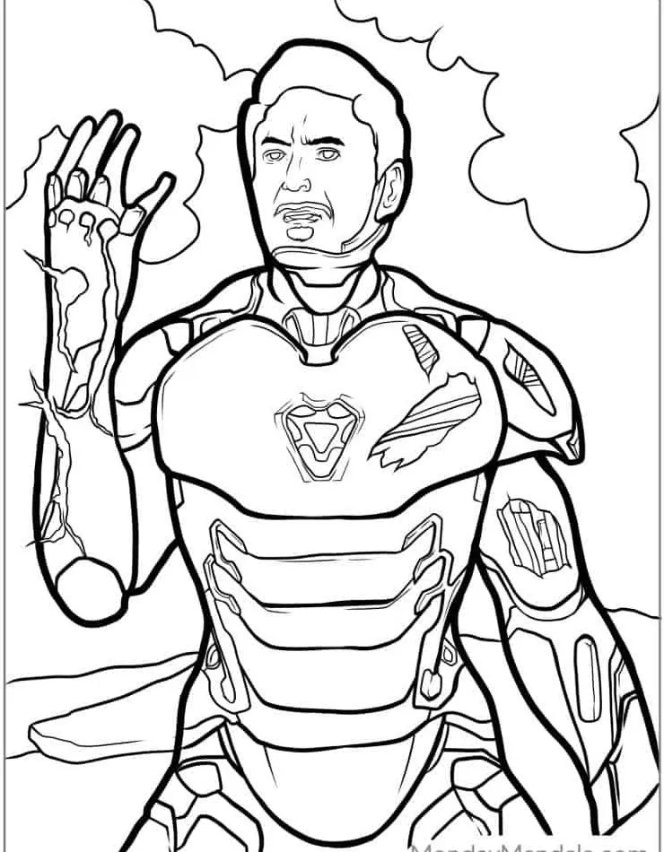 Dibujos para colorear e imprimir Iron Man