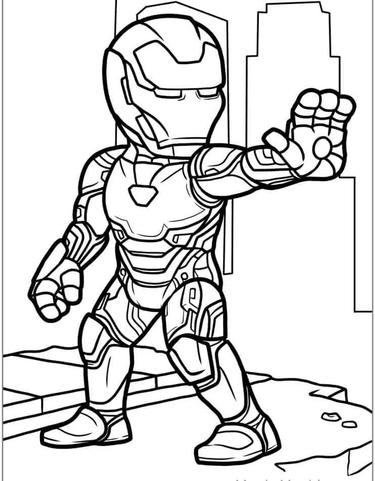 Dibujos para colorear e imprimir Iron Man