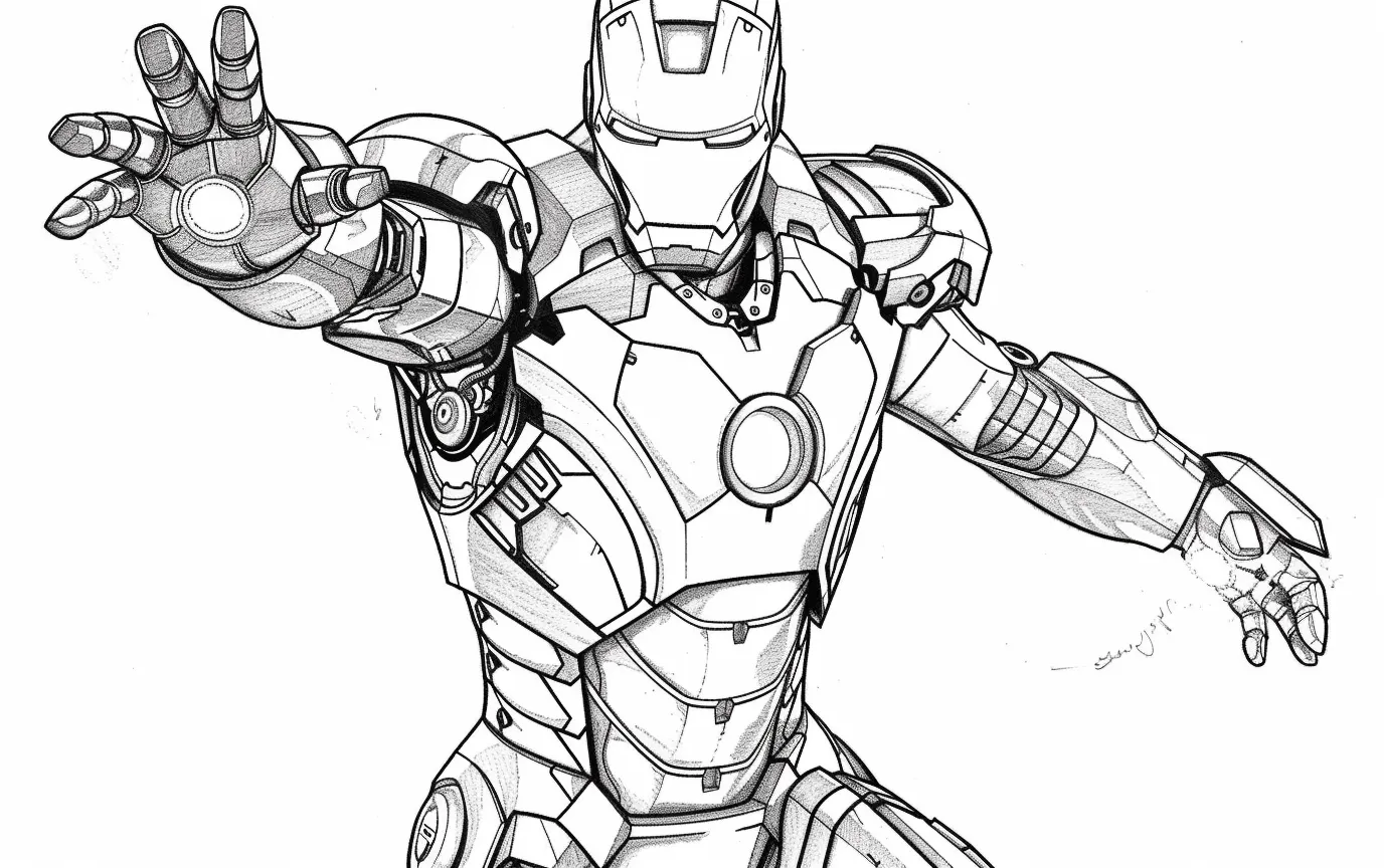 Dibujos para colorear e imprimir Iron Man