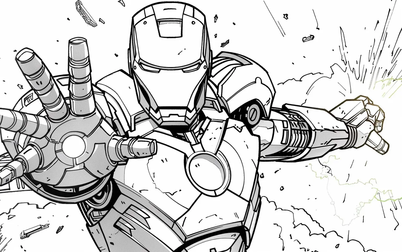 Dibujos para colorear e imprimir Iron Man