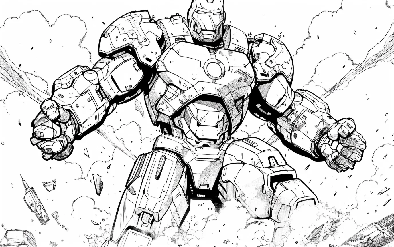 Dibujos para colorear e imprimir Iron Man