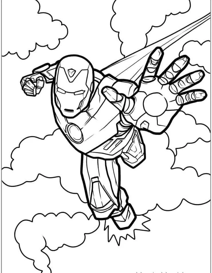 Dibujos para colorear e imprimir Iron Man