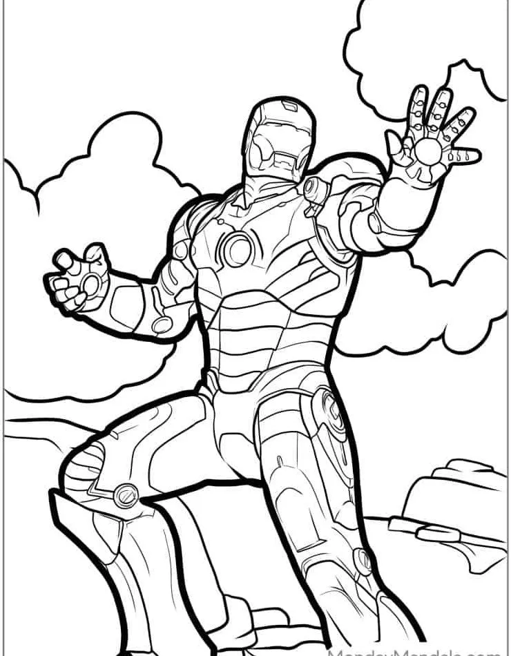 Dibujos para colorear e imprimir Iron Man