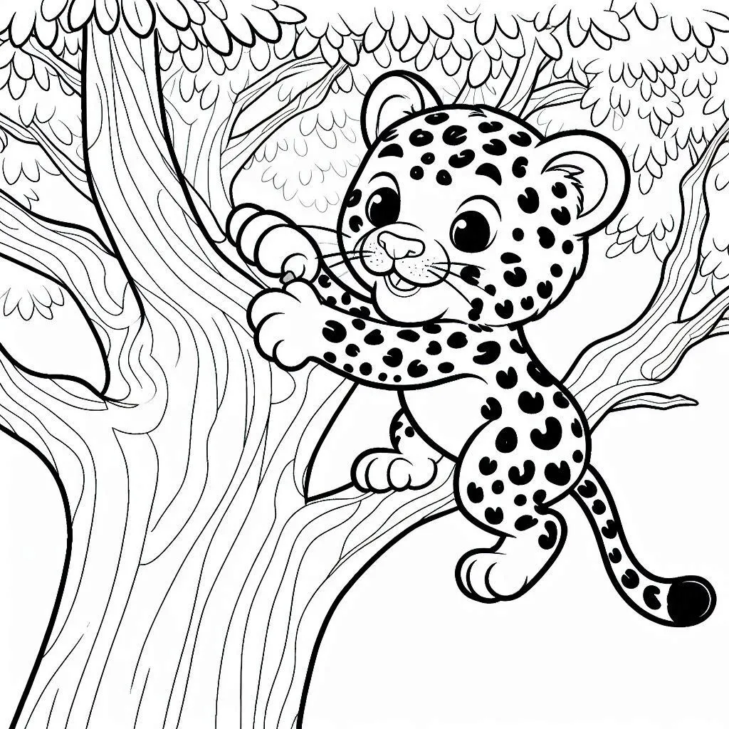 Jaguar coloring pages 35