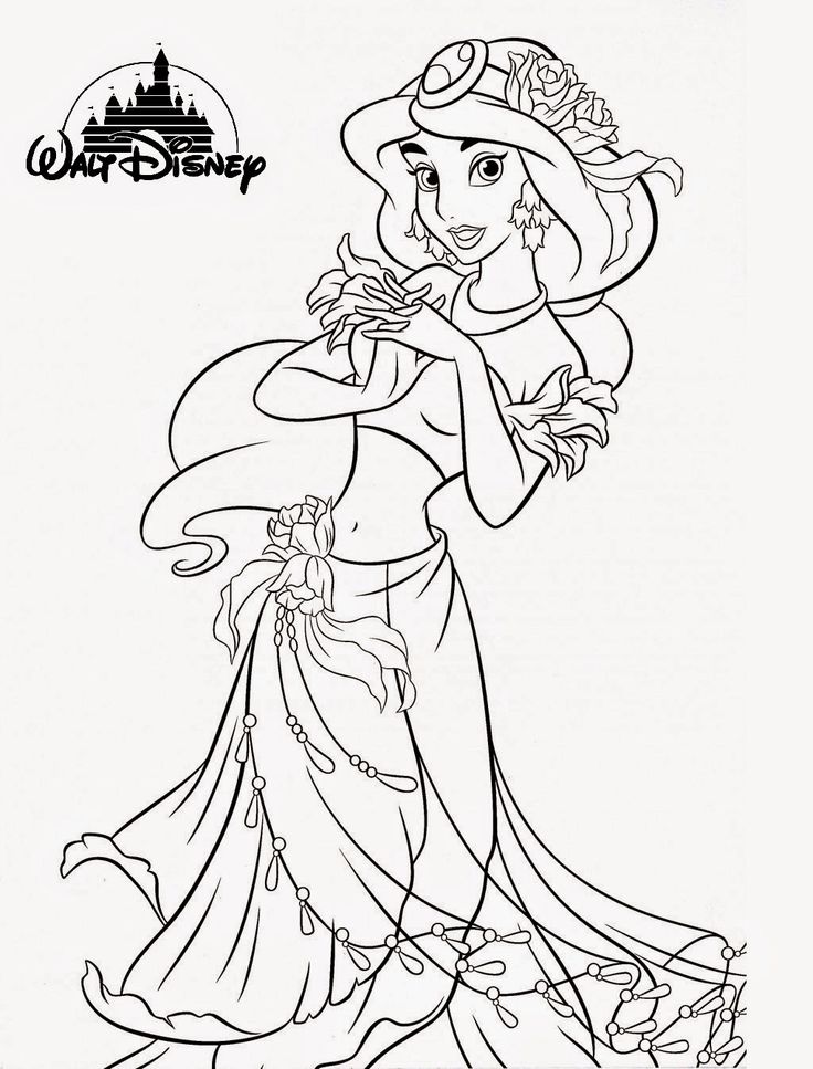 Dibujos para colorear e imprimir Jasmine