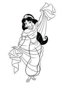 Jasmine coloring pages 8