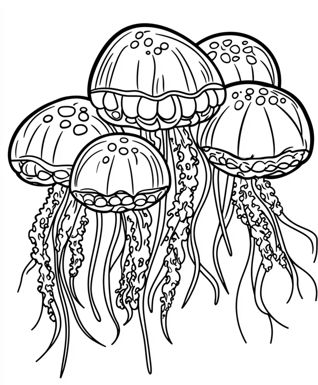 Dibujos para colorear e imprimir Jellyfish