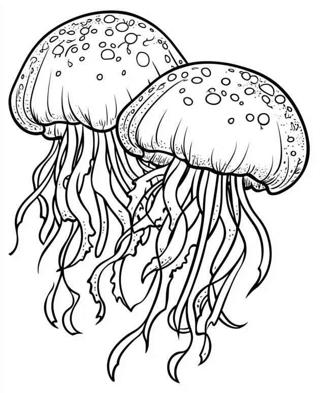 Dibujos para colorear e imprimir Jellyfish