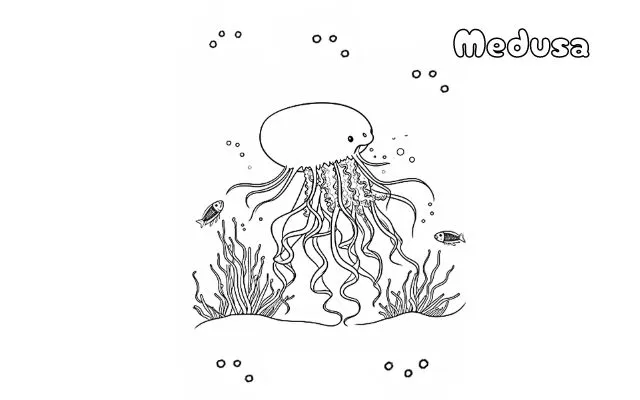 Dibujos para colorear e imprimir Jellyfish