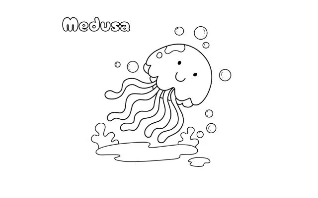 Dibujos para colorear e imprimir Jellyfish