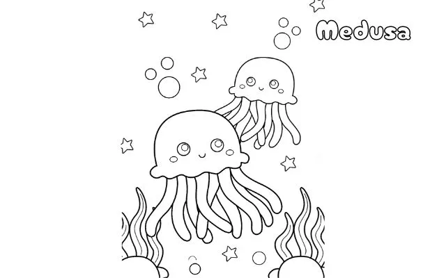 Dibujos para colorear e imprimir Jellyfish