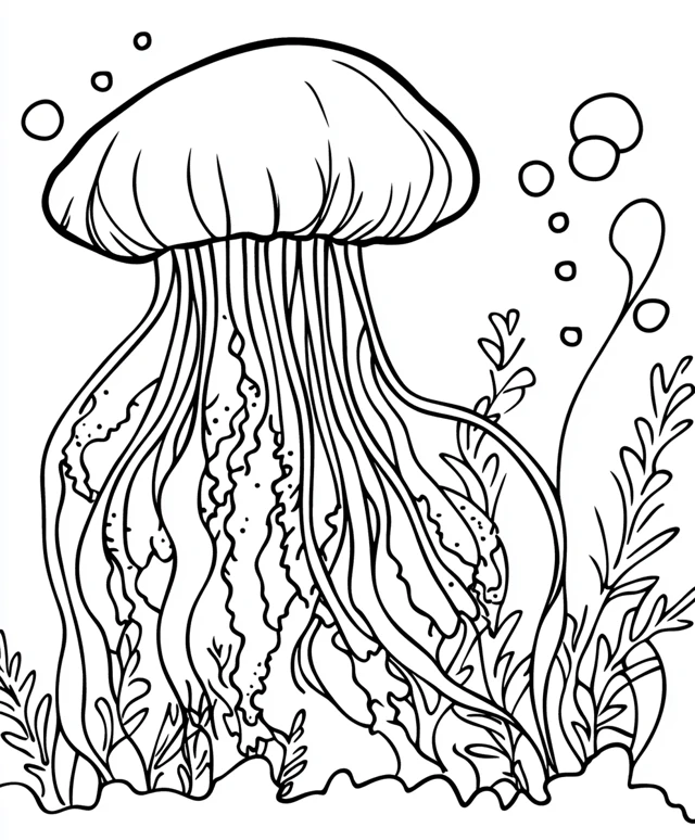 Dibujos para colorear e imprimir Jellyfish