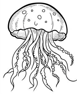 Jellyfish coloring pages 17