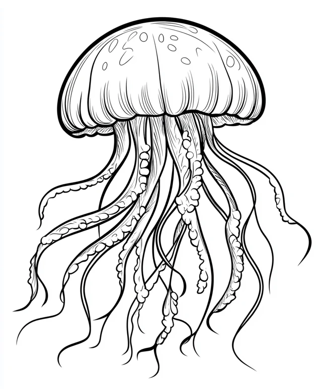 Dibujos para colorear e imprimir Jellyfish