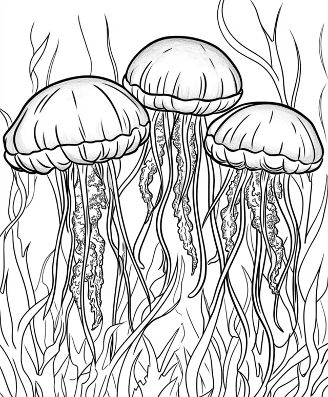 Dibujos para colorear e imprimir Jellyfish