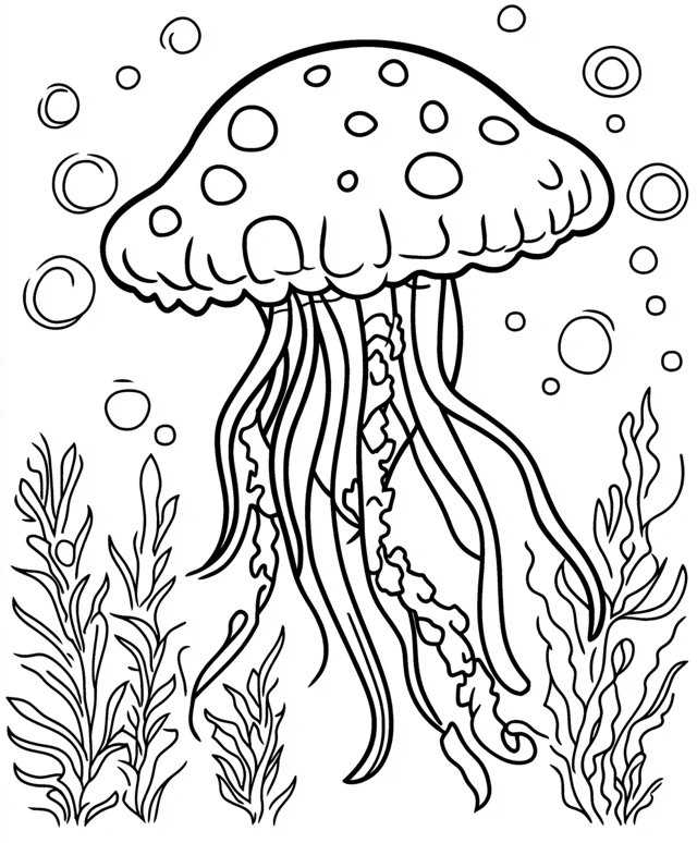 Dibujos para colorear e imprimir Jellyfish