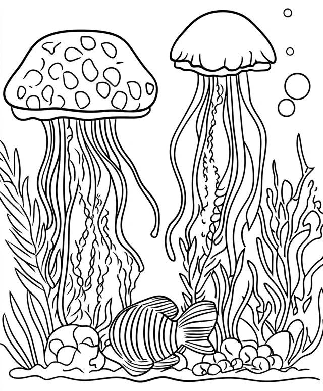 Dibujos para colorear e imprimir Jellyfish