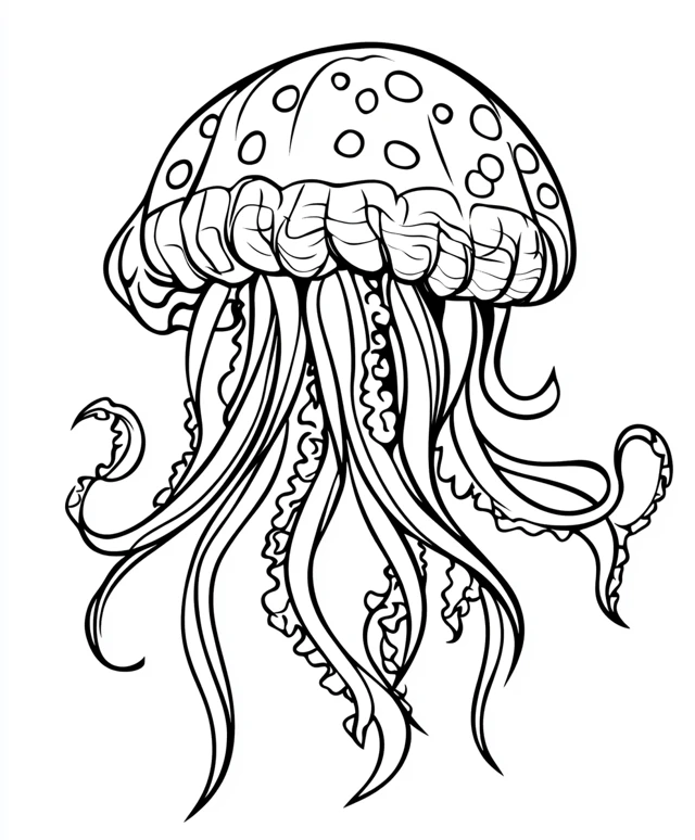 Dibujos para colorear e imprimir Jellyfish