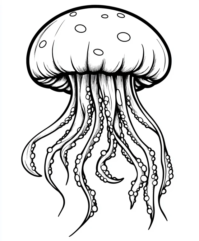 Dibujos para colorear e imprimir Jellyfish