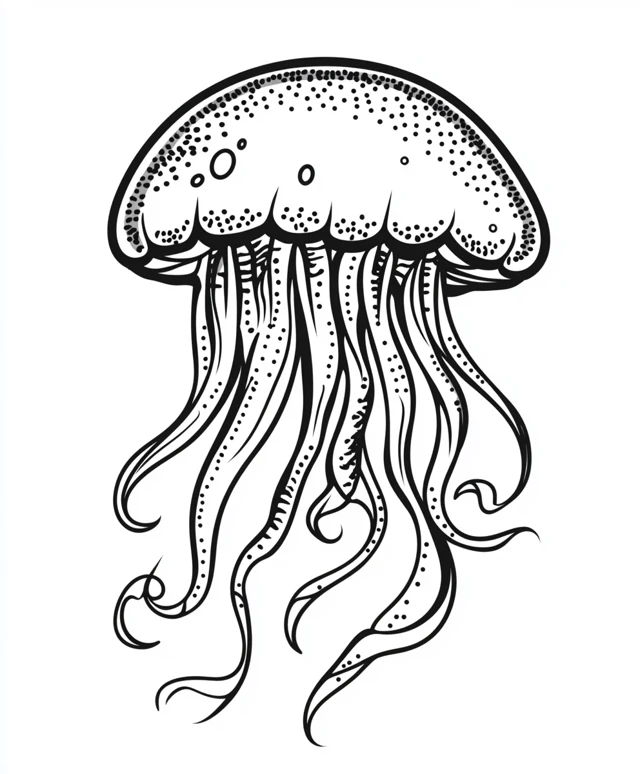 Dibujos para colorear e imprimir Jellyfish