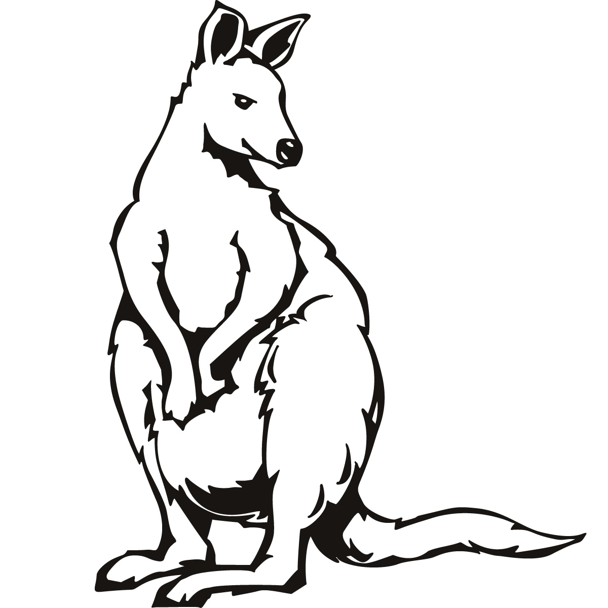 Dibujos para colorear e imprimir Kangaroo