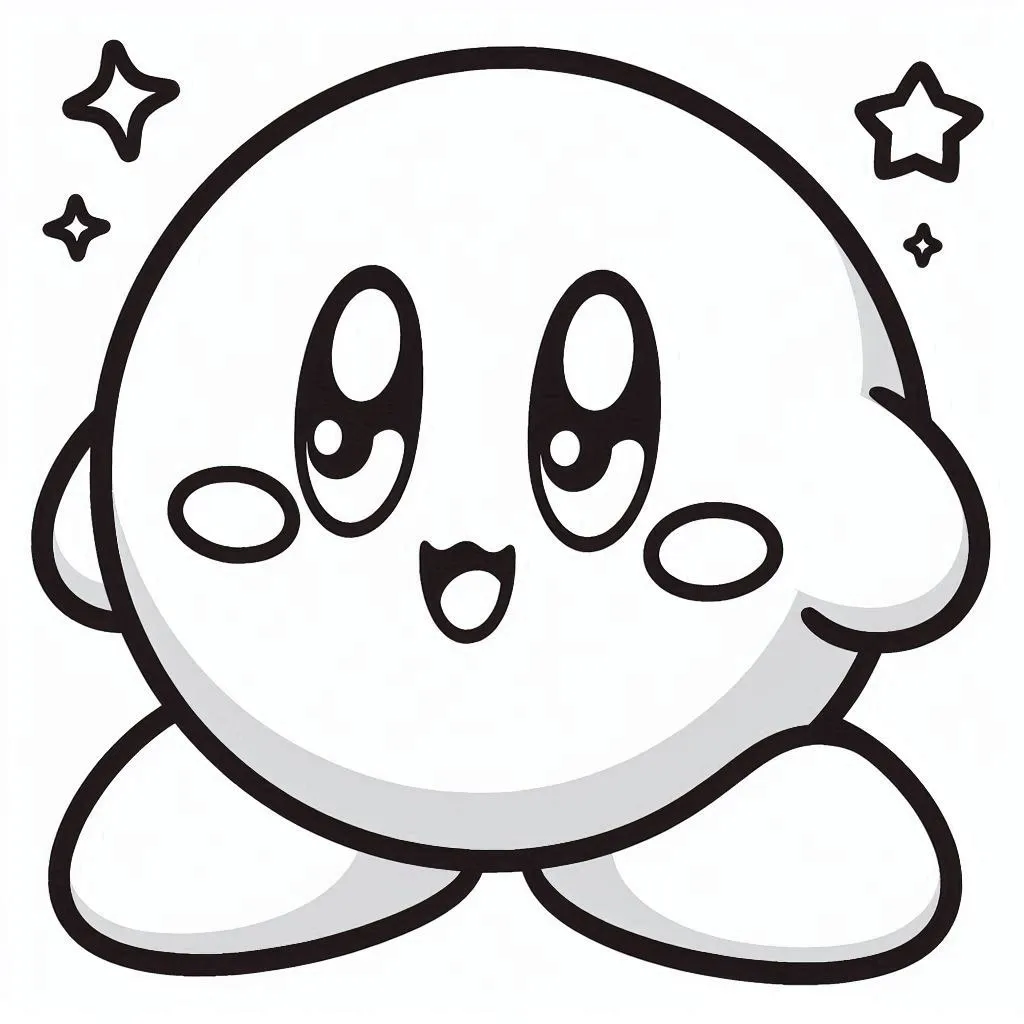 Dibujos para colorear e imprimir Kirby