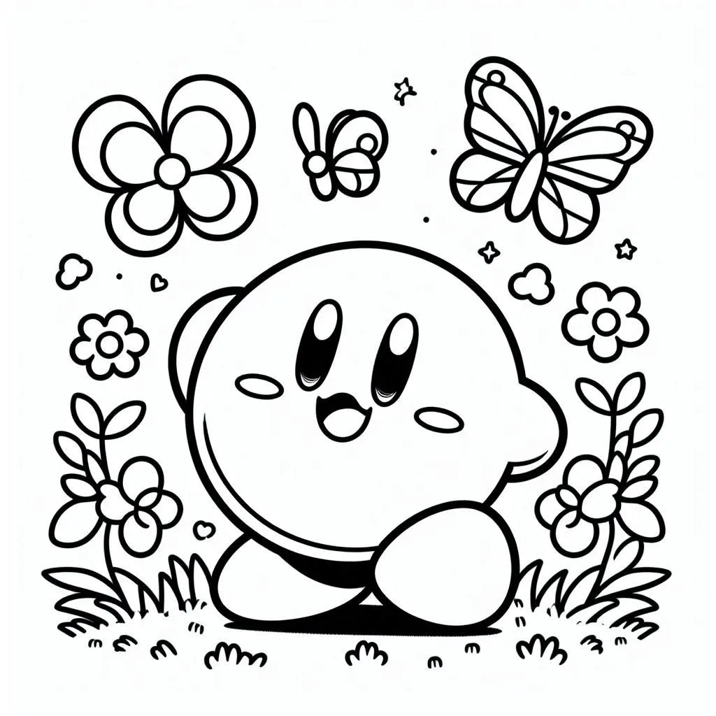 Dibujos para colorear e imprimir Kirby