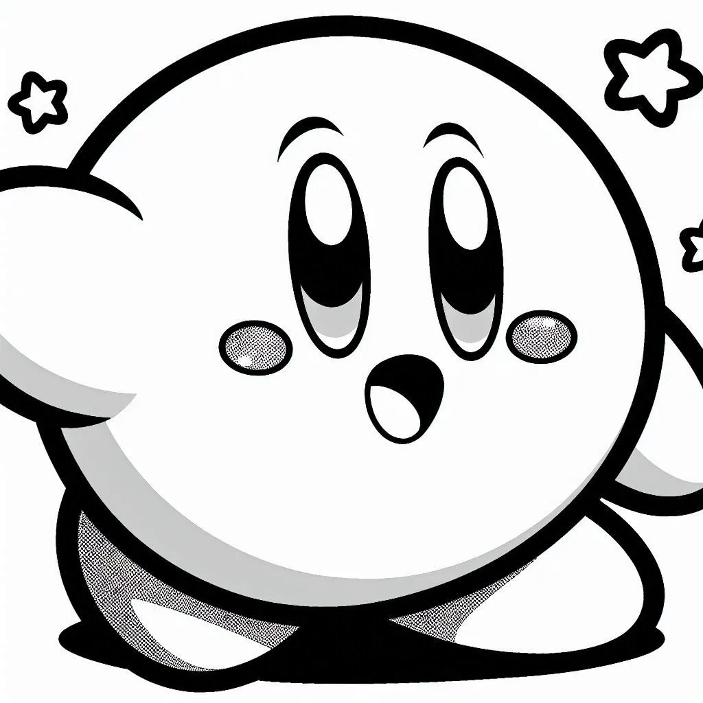 Kirby coloring pages 24