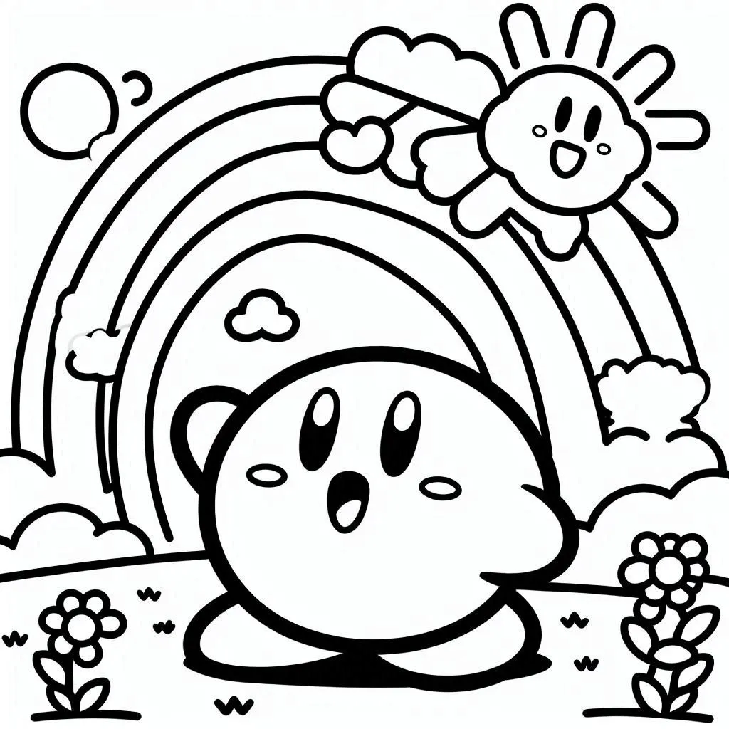 Dibujos para colorear e imprimir Kirby