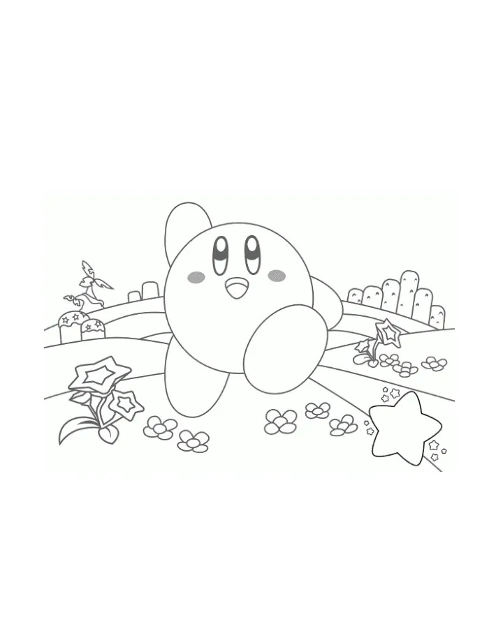 Dibujos para colorear e imprimir Kirby