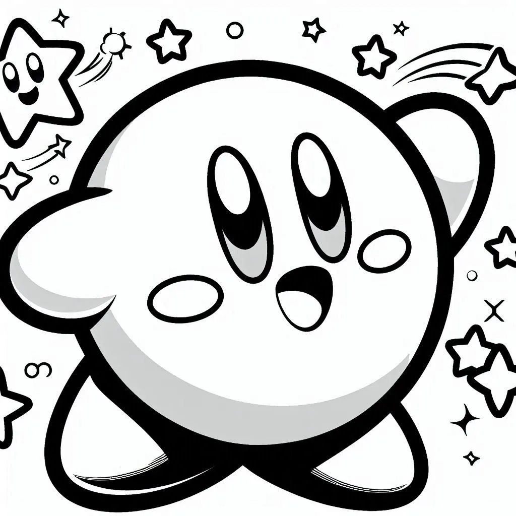 Dibujos para colorear e imprimir Kirby